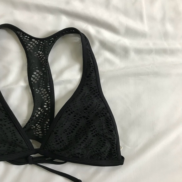 Gianni Bini Other - Gianni Bini Bikini Top | Black Crochet | Medium